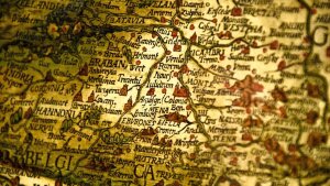 Karte mit alten Ortsnamen